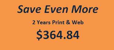 2 Years Web and Print $364.84