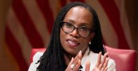 Supreme Court Justice Ketanji Brown Jackson speaks in 2025