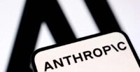 The Anthropic logo is seen in this illustration