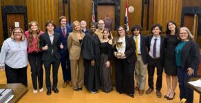 Members from Maplewood Richmond Heights High School at the mock trial championship