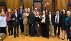 Members from Maplewood Richmond Heights High School at the mock trial championship