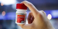 A person poses with Tylenol in this illustration picture